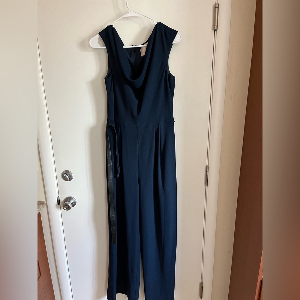 Long Blue Gal Meets Glam Jumpsuit